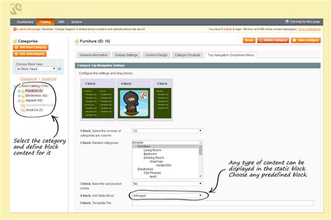 magento drop down menu extension